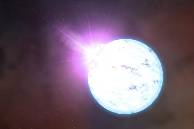 Nevtronske zvezde so najmanjše in najbolj goste zvezde v vesolju, nastanejo pa po tem, ko se velike zvezde po supernovi sesedejo same vase. Počez merijo le okrog 20 kilometrov, a lahko tehtajo več kot naše Sonce. Nevtronske zvezde imajo izredno močno magnetno polje in gravitacijo. Če bi na eni z višine enega metra odvrgli gumijastega medvedka, bi na površino po eni nanosekundi treščil s hitrostjo sedem milijonov kilometrov na uro. Pri tem bi se sprostilo toliko energije kot pri eksploziji tisoč atomskih bomb. | Foto: Reuters