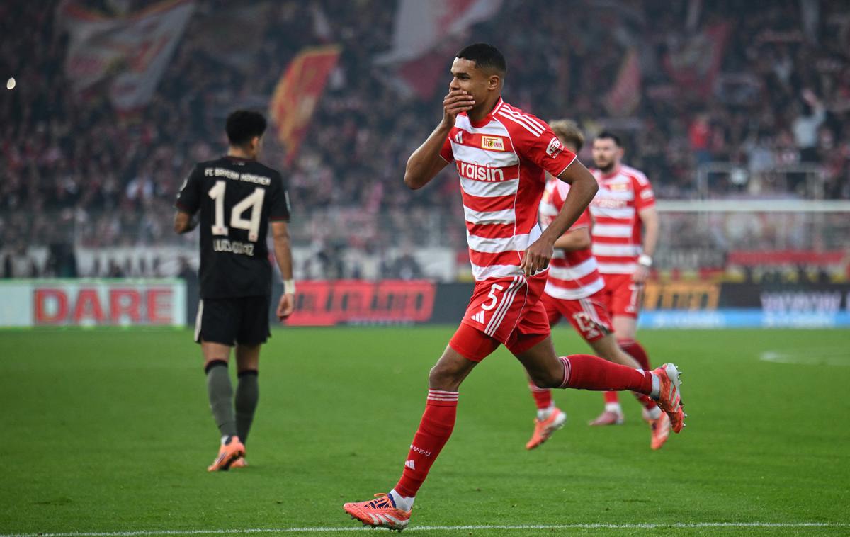 Union Berlin Danilho Doekhi | Danilho Doekhi je zadel sredi prvega polčasa in nato še enkrat tik pred koncem tekme. | Foto Reuters