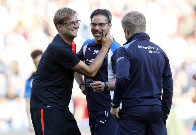 Velika prijatelja sta se enkrat že pomerila na Otoku, a dvoboj ni štel za točke. Dvajsetega julija je Liverpool v prijateljskem dvoboju premagal Huddersfield z 2:0. | Foto: Reuters