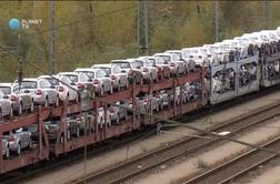 V Nemčiji je obstal železniški promet (video)