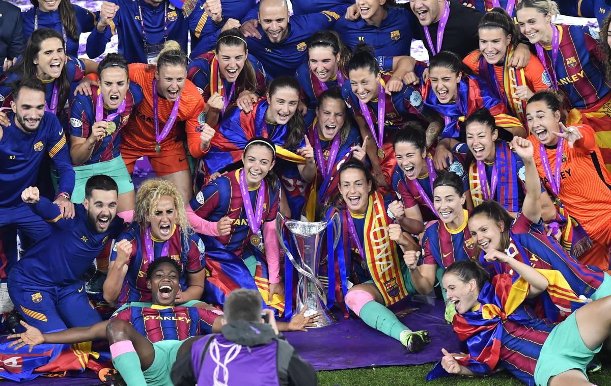 FC Barcelona, ženske | Nogometašice Barcelone so prvič osvojile Uefino ligo prvakinj. | Foto Guliverimage