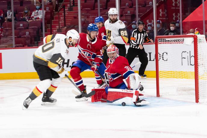 Montreal Canadiens Vegas Golden Knights | Nicolas Roy je v podaljšku zadel za zmago Vegasa in izenačenje serije na 2:2. Ta se seli v meko igralništva. | Foto Guliverimage