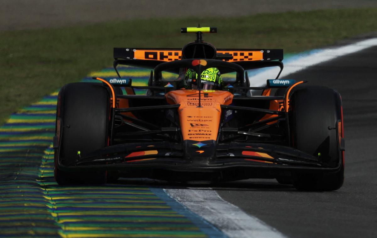 Interlagos Lando Norris McLaren | Lando Norris dirka za sedmo zmago sezone in 11. v formuli ena. | Foto Reuters