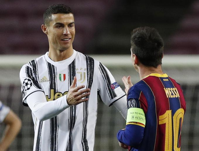 Cristiano Ronaldo je na lestvici strelcev lige prvakov ušel Lionelu Messiju na +16. | Foto: Reuters