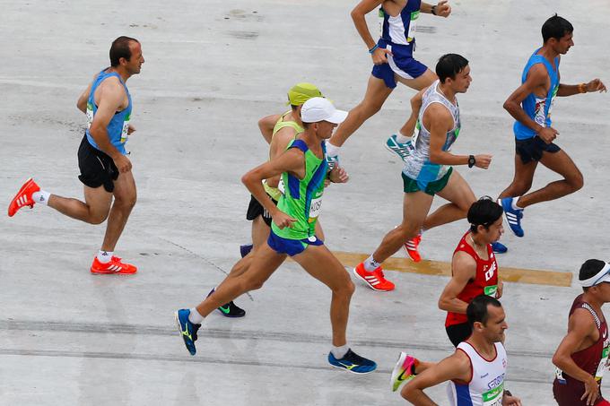 Na olimpijskem maratonu v Riu de Janeiru leta 2016 je s časom 2;29:48 zasedel 117. mesto. Vlogo prvega favorita je s časom 2;08:44 upravičil Kenijec Eliud Kipchoge. | Foto: Stanko Gruden, STA
