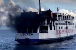 V požaru na trajektu reševali 120 ljudi #video