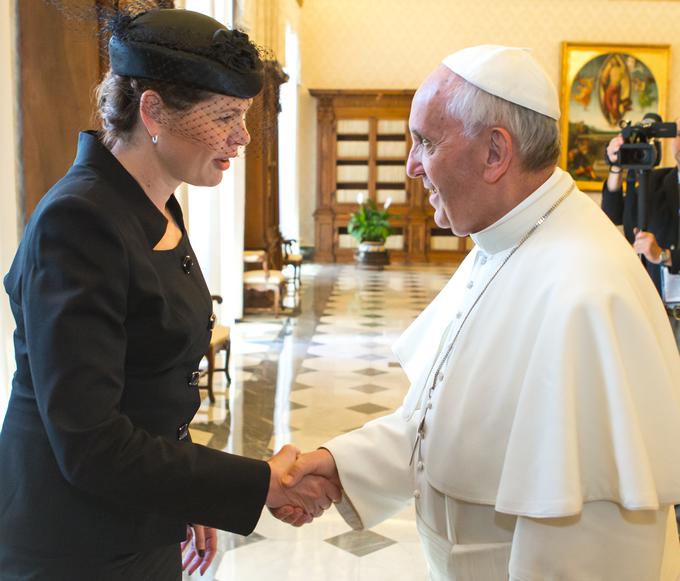Alenka Bratušek, papež | Foto: STA ,