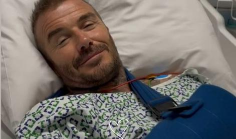 David Beckham je pristal v bolnišnici