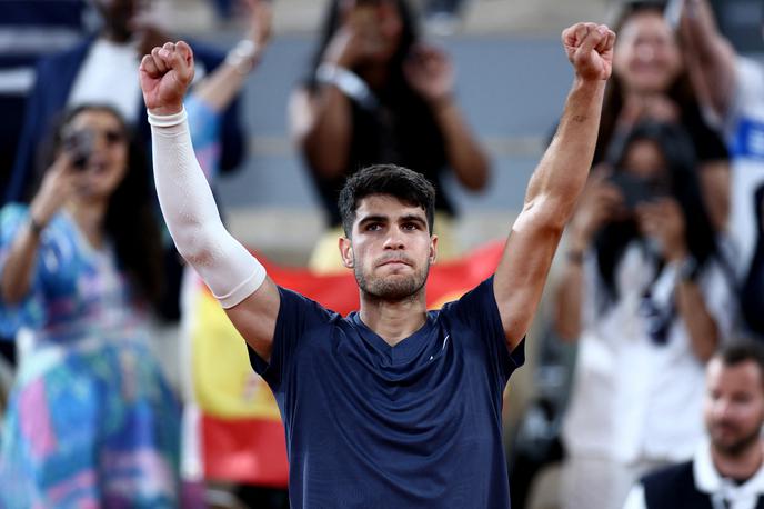 Roland Garros Carlos Alcaraz | Carlos Alcaraz je tretji nosilec turnirja. Prvi dvoboj je dobil brez težav. | Foto Reuters