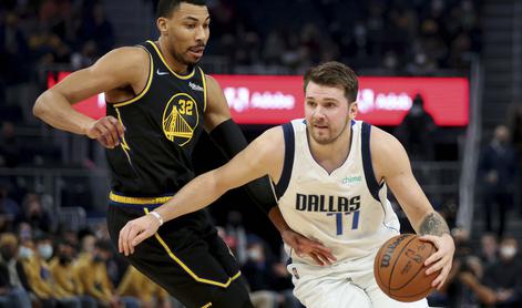 Golden State z rezervisti ponižal Dallas, zmaga za 38 točk