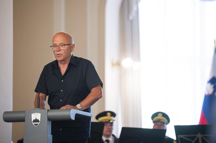 Nataša Pirc Musar | Zbrane je nagovoril tudi prvi ranjenec v aktivnostih za samostojno in neodvisno Slovenijo Boris Fras, ki je izpostavil pomen negovanja spomina na preteklost in zgodovino mlade države. | Foto STA