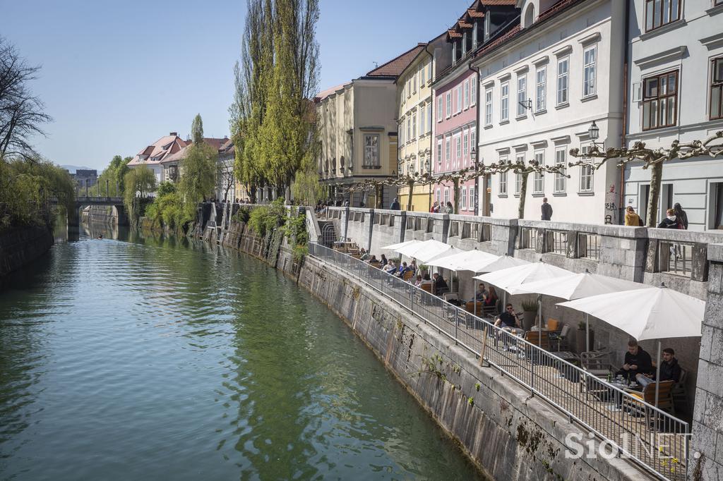 Odprtje gostinskih teras v Ljubljani