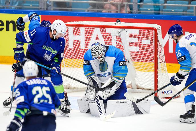 Slovenija Kazahstan svetovno prvenstvo v hokeju 2019 | Slovenci bodo po uvodnem porazu s Kazahstanom spet v akciji ob 12. uri po srednjeevropskem času, ko jih čaka obračun z Južno Korejo. Ta je prvenstvo začela z zmago s 5:1 nad Madžarsko. | Foto Matic Klanšek Velej/Sportida