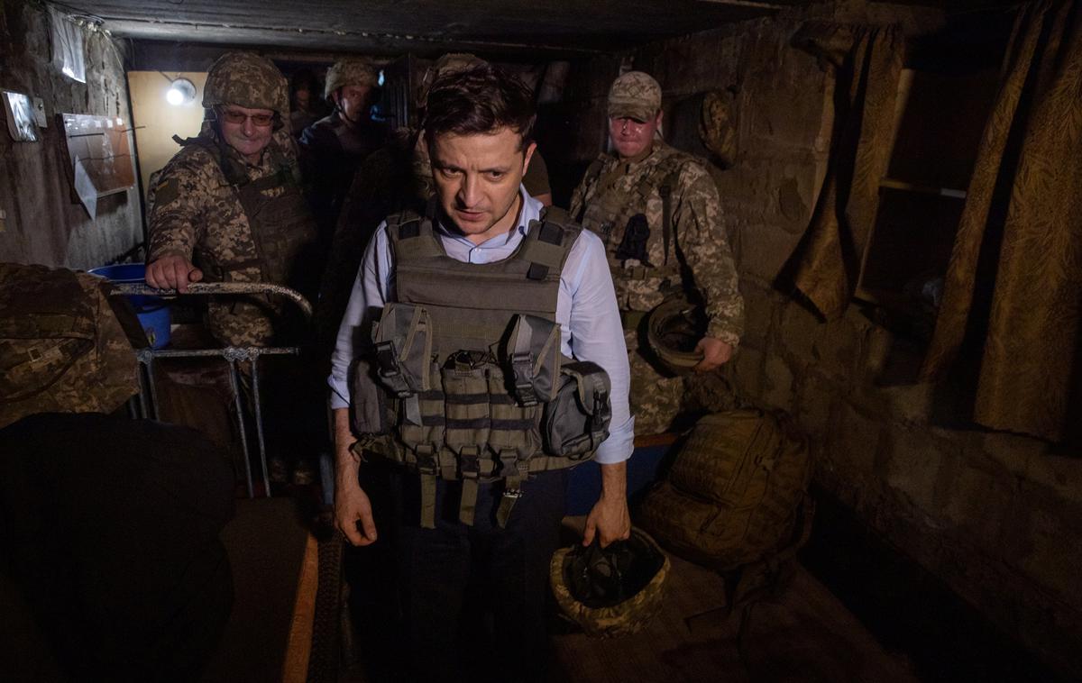 Volodimir Zelenski | Gre za najbolj krvave spopade, odkar je sredi maja ukrajinski predsednik postal Volodimir Zelenski, je danes sporočila ukrajinska vojska. | Foto Reuters