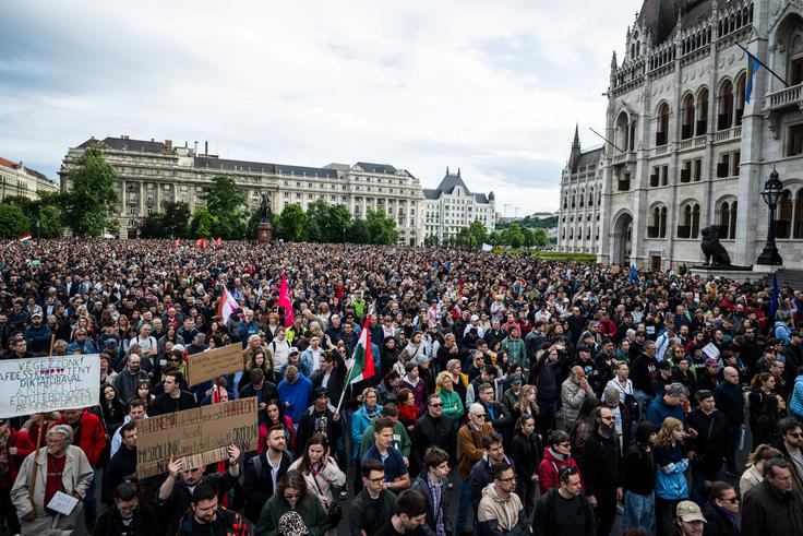 protesti, Madžarska | Foto: Reuters
