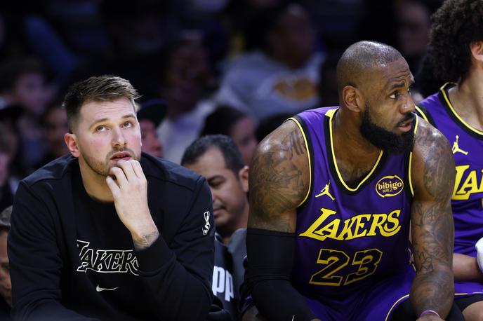 Luka Dončić | Luka Dončić in LeBron James sta za tekmo z Utah Jazz zaradi poškodb pod vprašajem.  | Foto Guliverimage