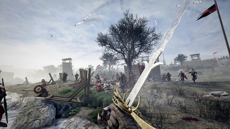 Slovenski studio Triternion Games se je proslavil z igro Mordhau, ki je simulacija srednjeveškega bojevanja s (pretežno) hladnim orožjem. Njen ogenj je po začetni evforiji, na vrhuncu je k hkratnemu sekanju glav prek spleta privabila tudi več kot 60 tisoč igralcev, sicer nekoliko ugasnil, a ima zelo zvesto skupnost privržencev, ki jo držijo pri življenju.  | Foto: Triternion