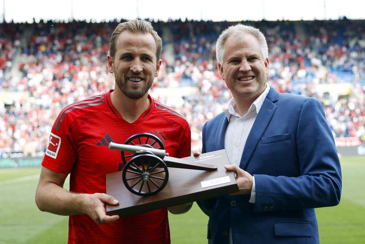 Harry Kane je najboljši strelec bundeslige. | Foto: Reuters