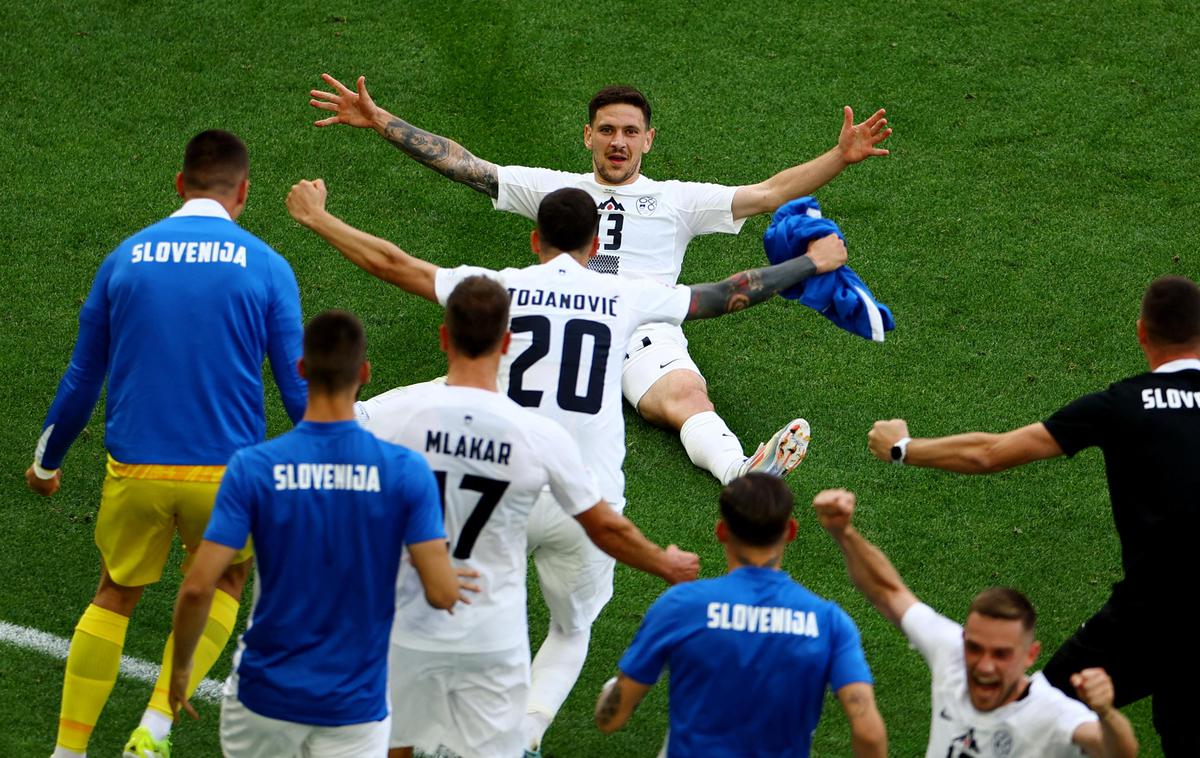 Euro 2024 Slovenija Danjska Erik Janža | Ogled tekem Evropskega nogometnega prvenstva v Nemčiji je mogoč na dveh televizijskih postajah, a le Sportklub prenaša vse obračune.  | Foto Reuters