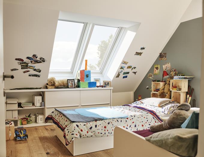 Ko so otroci majhni, je dobra izkoriščenost sobe, kjer je prostor za veeeliiiko igrač, zelo pomembna. | Foto: 