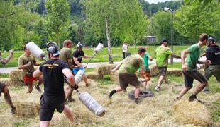 Urbani gladiator tokrat lomastil po Celju (foto)