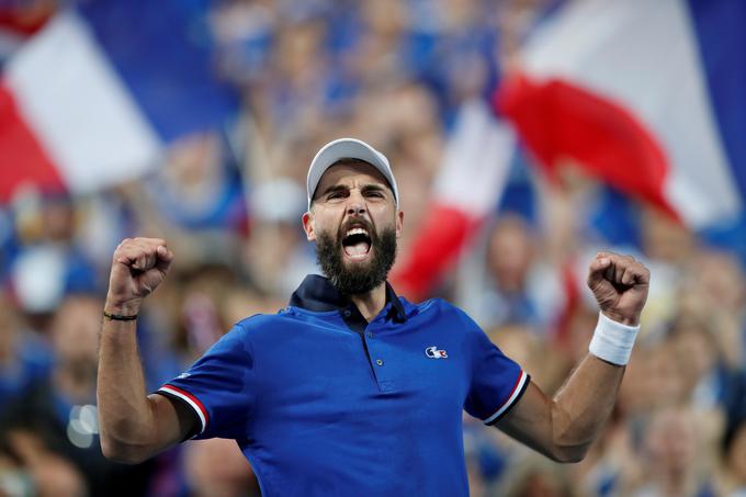 Benoit Paire se je pred domačimi navijači razveselil pomembne turnirske zmage. | Foto: Guliverimage/Getty Images