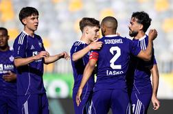 Maribor pred praznimi tribunami brez milosti, Bravu boj z Olimpijo