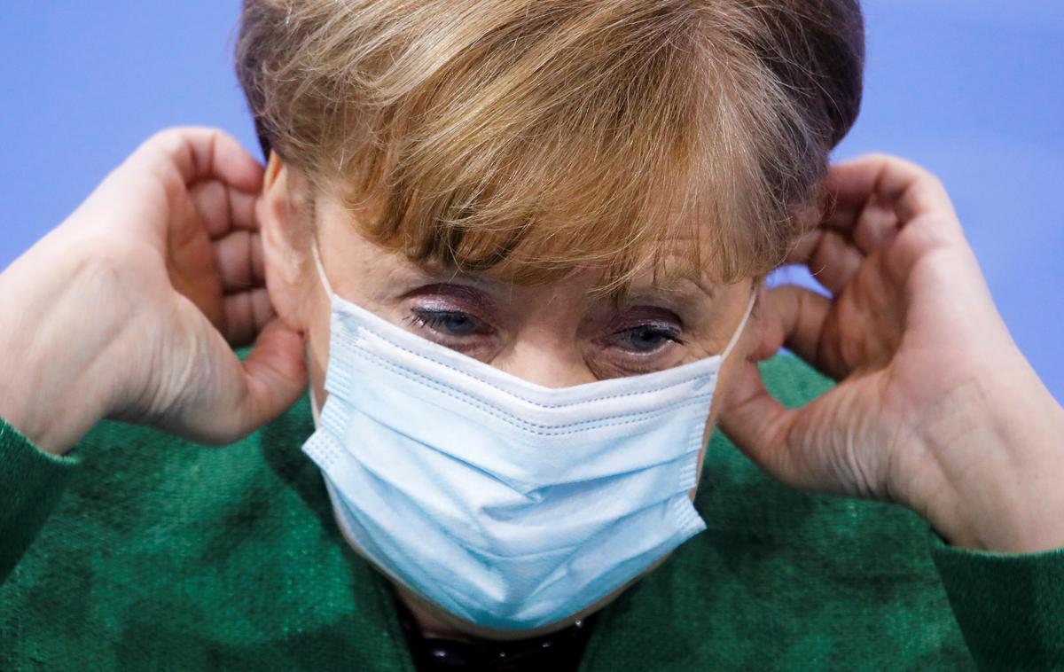 Angela Merkel | V Nemčiji bodo ukrepe za zajezitev novega koronavirusa očitno podaljšali čez velikonočne praznike. Na fotografiji nemška kanclerka Angela Merkel. | Foto Reuters