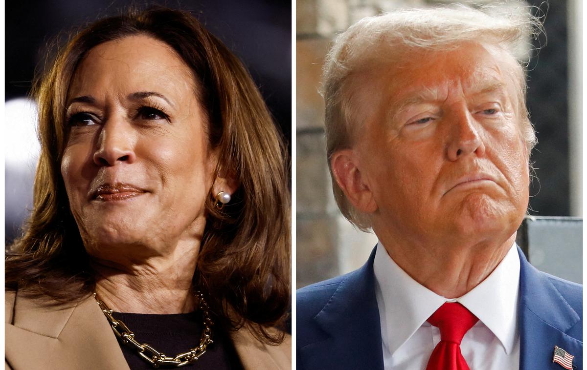 Kamala Harris, Donald Trump | Tekma med kandidatoma za predsednika ZDA se bo odvijala do zadnjega, saj je v tem trenutku več ključnih držav še vedno neodločenih. Predčasno je že glasovalo več kot 77,6 milijona ljudi, kar predstavlja skoraj polovico vseh oddanih glasovnic leta 2020. | Foto Reuters