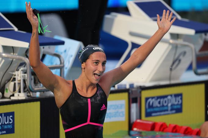 Simona Quadarella je tretjič zapored evropska prvakinja na 1500 metrov. | Foto: Reuters