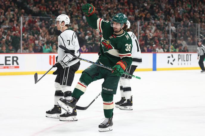 Minnesota Kings | Kralji so pri Minnesoti vodili "ekspresno" s 3:0, nato pa doživeli "teniški" poraz s 3:6. Med strelce se je pri gostiteljih vpisal tudi Mats Zuccarello. | Foto Reuters