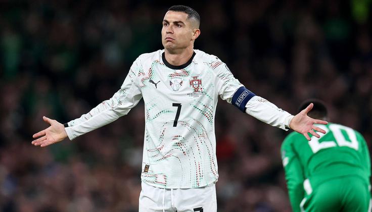 Cristiano Ronaldo je predčasno končal tekmo v Dublinu. | Foto: Guliverimage