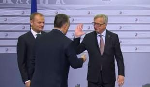 Kaj je želel Juncker povedati "diktatorju Orbanu"? (video)