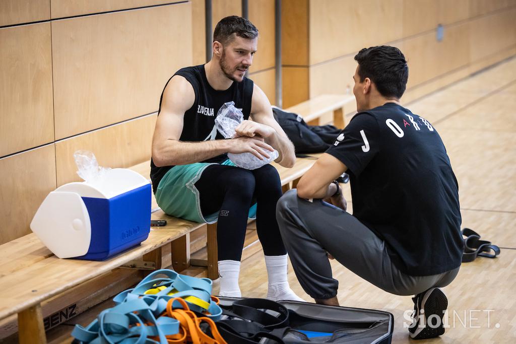 Slovenija trening Belgija