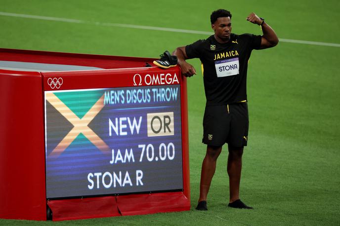 Roje Stona, Pariz 2024 | Roje Stona je po presenetljivi zmagi v sredinem olimpijskem finalu v Parizu sporočil, da še ni prepričan, v katerem športu bo nadaljeval kariero. | Foto Reuters