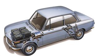 BMW 1602e - 12 običajnih akumulatorjev za prvega električno gnanega bavarca 