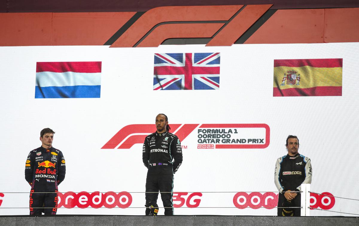 VN katarja | To je za Lewisa Hamiltona že 102. zmaga v formuli 1. | Foto Guliver Image