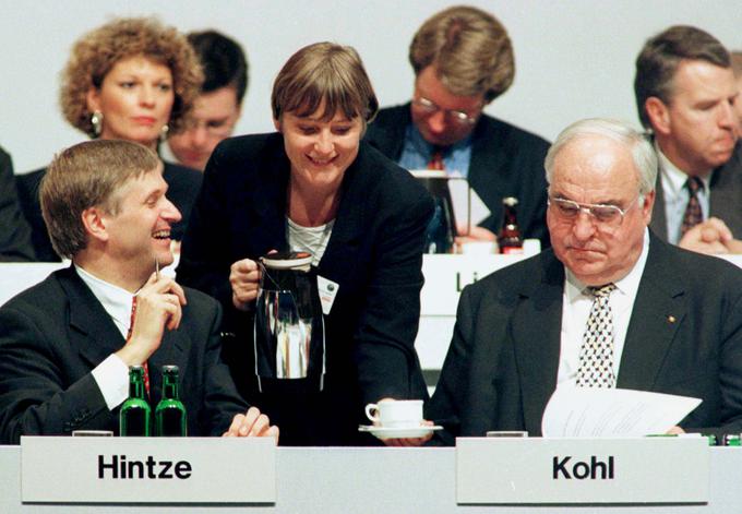 Angela Merkel, Helmut Kohl in Peter Hintze | Foto: Reuters
