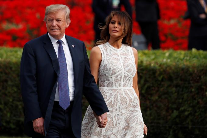 Ameriška prva dama Melania Trump je v preteklosti zavrnila vse obtožbe na račun neprimernega vedenja svojega moža, ameriškega predsednika Donalda Trumpa. | Foto: Reuters