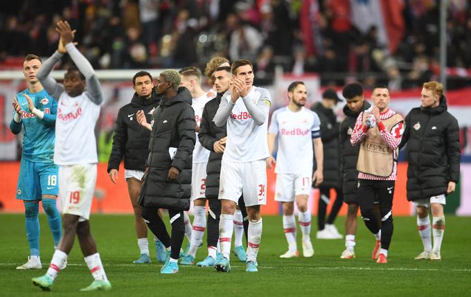V ligi prvakov je Salzburg prvič v zgodovini zaigral v izločilnem delu in v osmini finala izpadel proti Bayernu. | Foto: Reuters