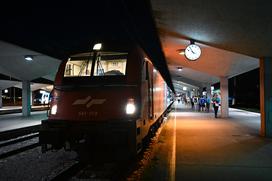 Navijači, vlak, Frankfurt