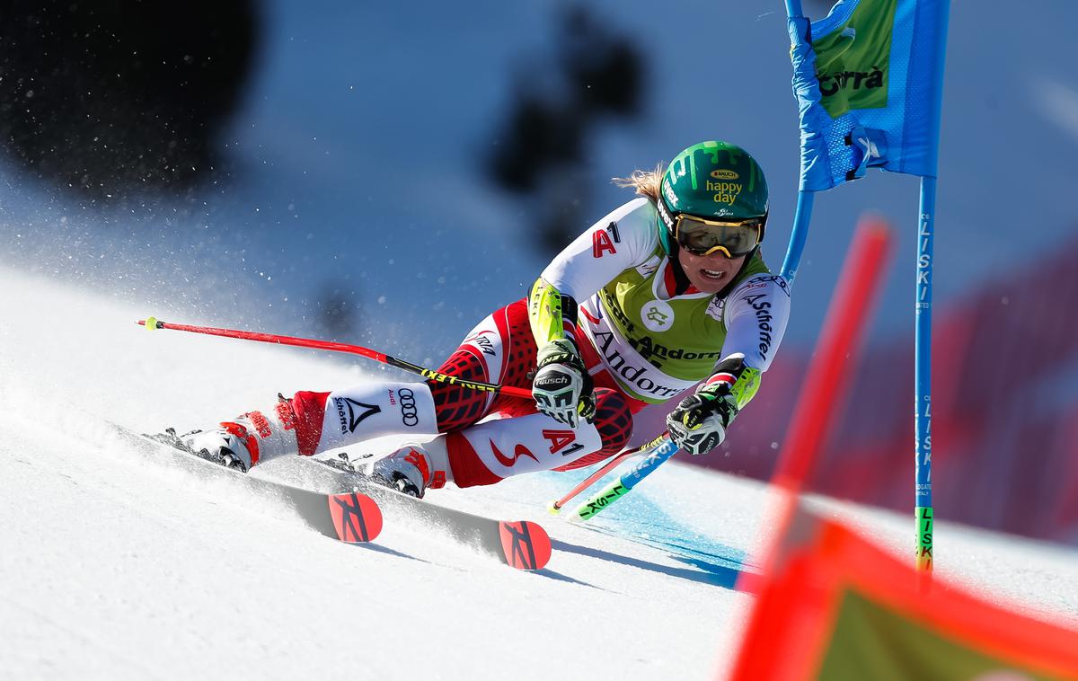 Katharina Liensberger | Zadnjo slalomsko sezono je zaključila na sedmem mestu, v veleslalomu pa je bila dvanajsta. | Foto Getty Images