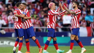 Atletico izkoristil spodrsljaj Reala, Barcelona ne