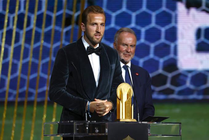 Harry Kane in Kylian Mbappe sta prejemnika nagrade za najboljšega strelca, Francoza na podelitvi ni bilo. | Foto: Reuters