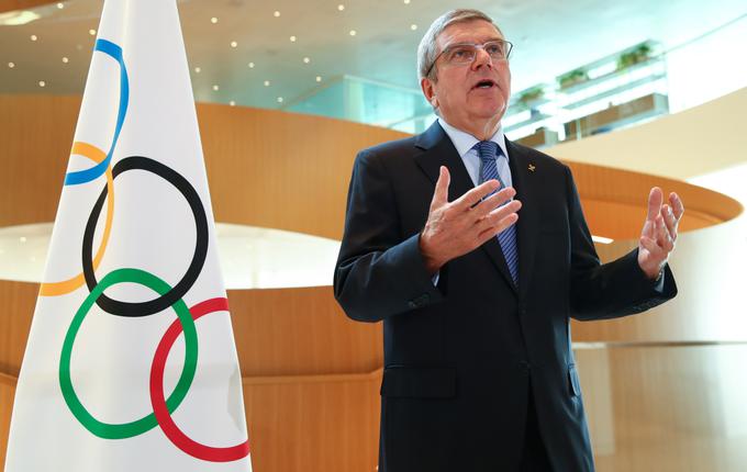 Predsednik Moka Thomas Bach se je v videokonferenci pogovarjal s trikratno olimpijko Peng Shuai. | Foto: Reuters