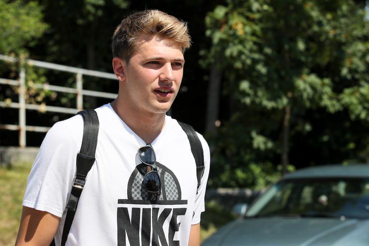 Luka Dončić tudi uradno del slovenskega reprezentančnega tabora | Foto: Matic Klanšek Velej/Sportida