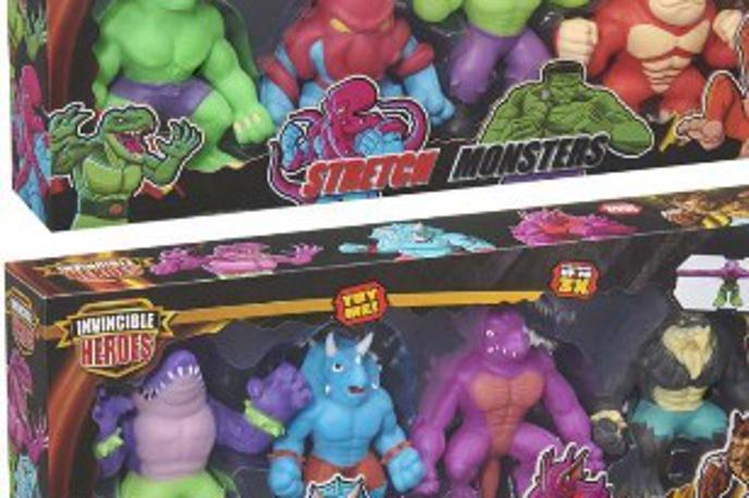 igrača, odpoklic, Invincible heroes | Polnilo igrače lahko vsebuje azbestna vlakna. | Foto Zdravstveni inšpektorat RS