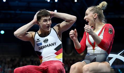 Na premierni mešani tekmi na EP v gimnastiki zlato Nemcema