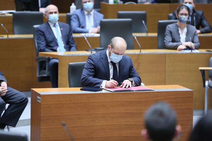 Imenovanje Poklukarja za ministra Imenovanje Poklukarja za ministra | Foto: Matej Grah