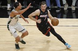 Dragić se poslavlja, Milwaukee "odpihnil" Miami. Izgubil tudi Čančar in postavil nov mejnik.